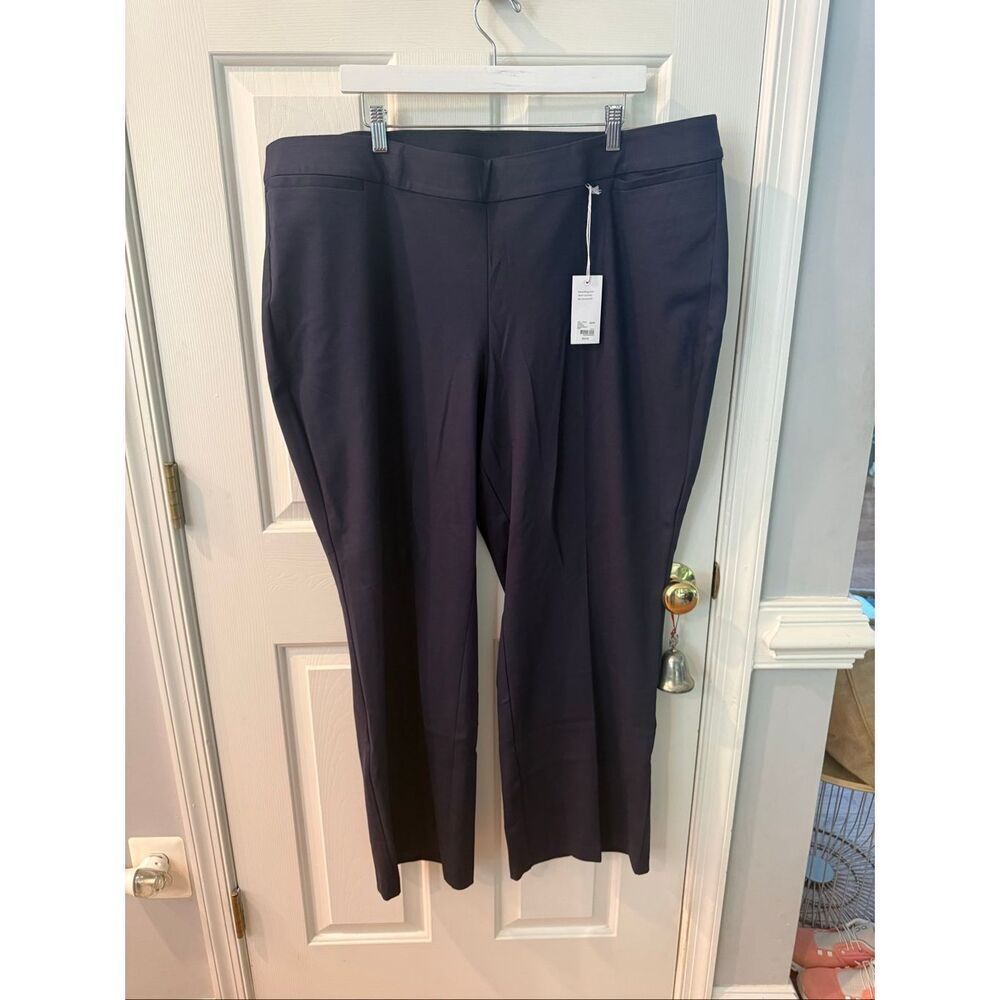 Lane Bryant Navy Ponte Knit Classic Trouser Sz 22/24 NWT